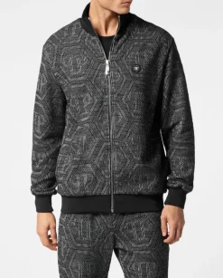 Żakardowa bluza z monogramem
