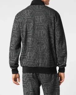 Żakardowa bluza z monogramem