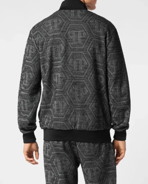 Żakardowa bluza z monogramem