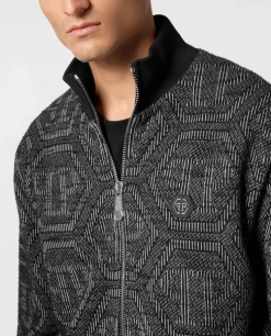 Żakardowa bluza z monogramem