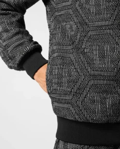 Żakardowa bluza z monogramem