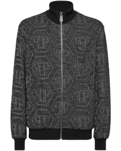Żakardowa bluza z monogramem