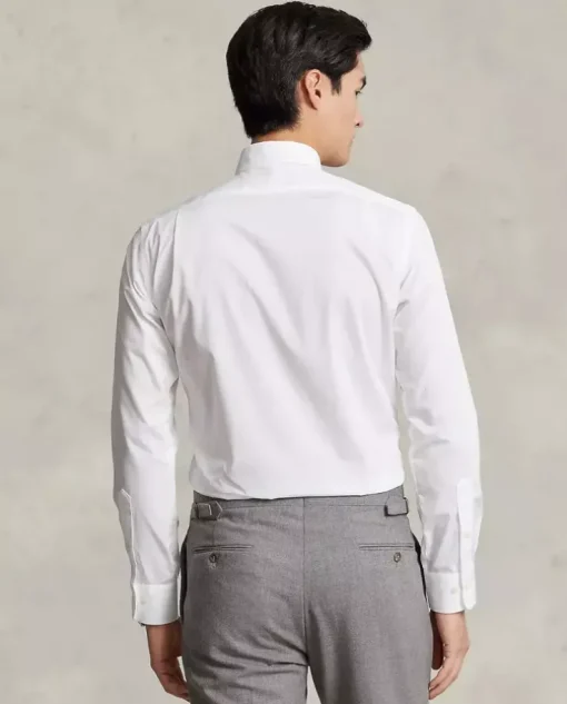 Bawełniana biała koszula Slim Fit