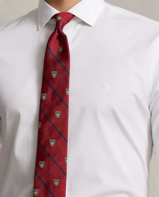 Bawełniana biała koszula Slim Fit