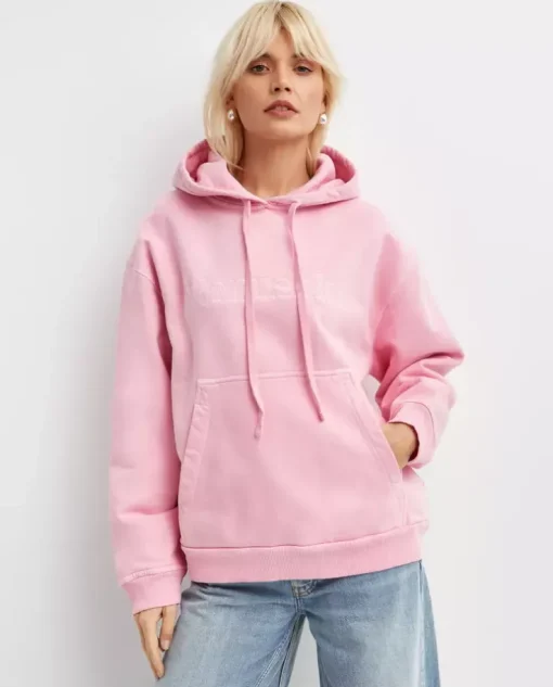 Bawełniana bluza z kapturem i logo Ever