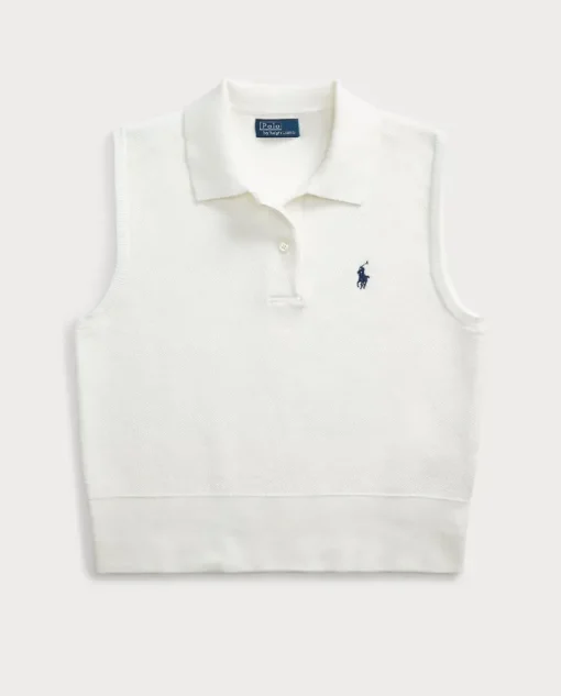 Bawełniana bluzka polo z logo