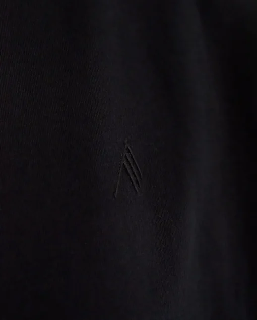 Bawełniana czarna koszulka z logo