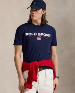 Bawełniana granatowa koszulka polo Classic Fit