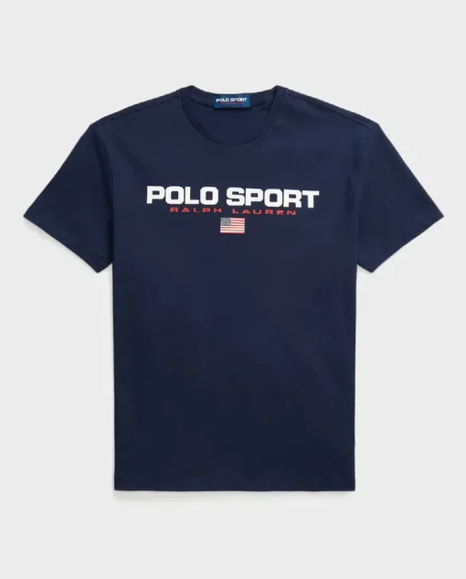 Bawełniana granatowa koszulka polo Classic Fit