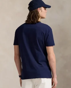 Bawełniana granatowa koszulka polo Classic Fit