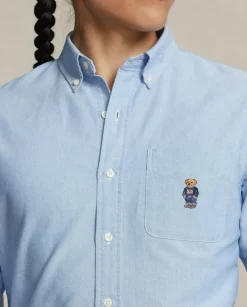 Bawełniana koszula Custom Fit z misiem