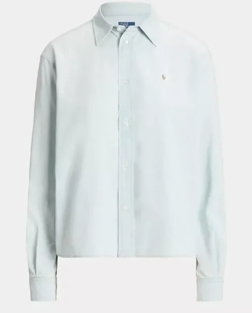 Bawełniana koszula Relaxed Fit z logo