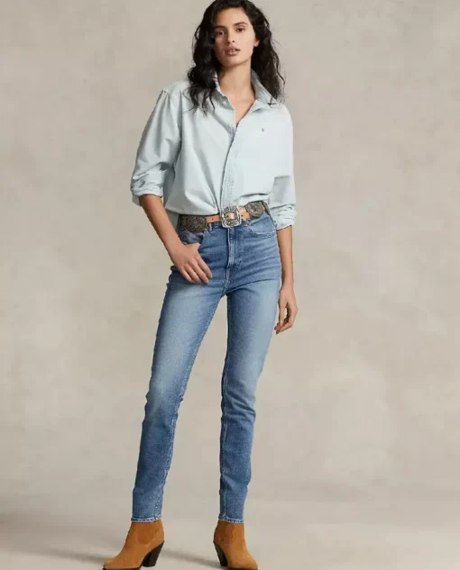 Bawełniana koszula Relaxed Fit z logo