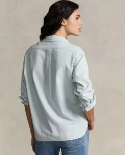Bawełniana koszula Relaxed Fit z logo
