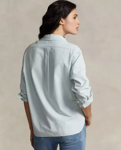 Bawełniana koszula Relaxed Fit z logo