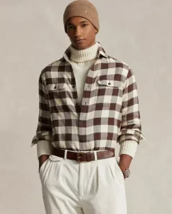 Bawełniana koszula w kratę Classic Fit