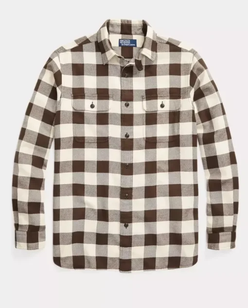 Bawełniana koszula w kratę Classic Fit