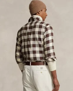 Bawełniana koszula w kratę Classic Fit