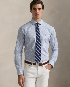 Bawełniana koszula w kratę Custom Fit