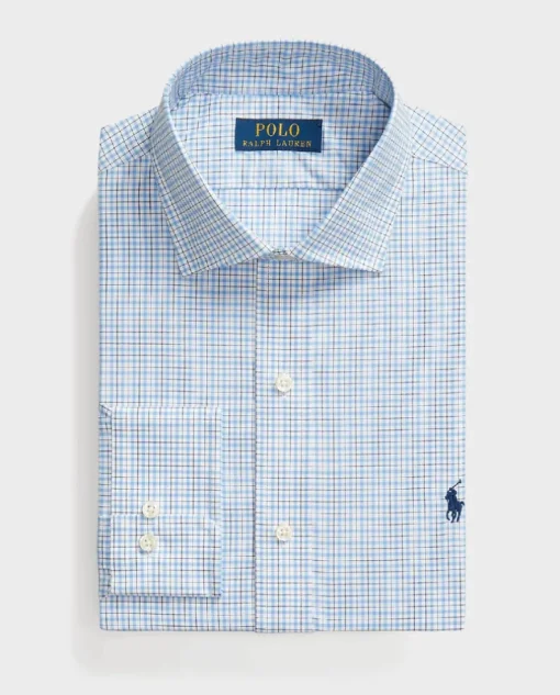 Bawełniana koszula w kratę Custom Fit