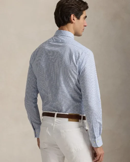 Bawełniana koszula w kratę Custom Fit