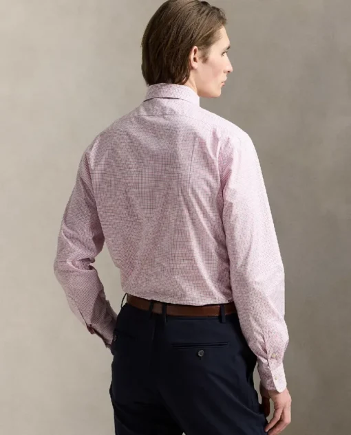 Bawełniana koszula w kratę Custom Fit