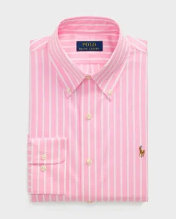 Bawełniana koszula w paski Custom Fit