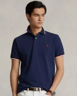 Bawełniana koszulka polo Custom Slim Fit