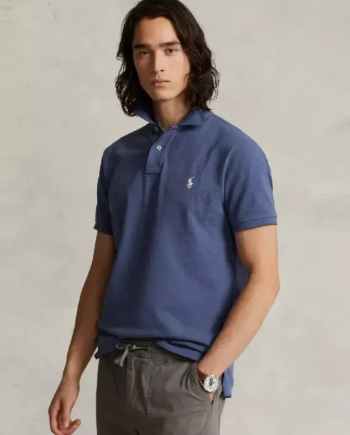 Bawełniana koszulka polo z logo Slim Fit