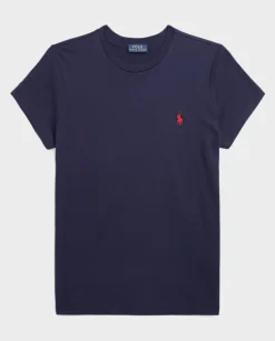 Bawełniana koszulka Straight Fit z logo