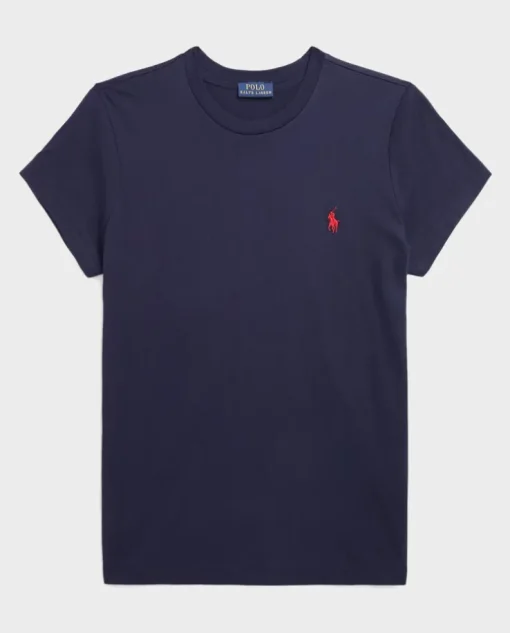 Bawełniana koszulka Straight Fit z logo