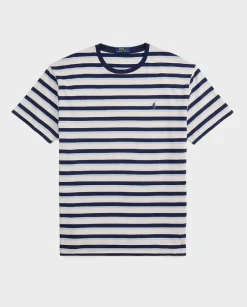 Bawełniana koszulka w paski Classic Fit