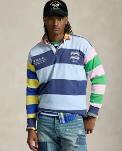 Bawełniana koszulka w paski Rugby Vintage Fit