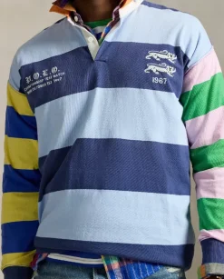 Bawełniana koszulka w paski Rugby Vintage Fit