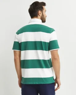 Bawełniana koszulka w paski Rugby Classic Fit