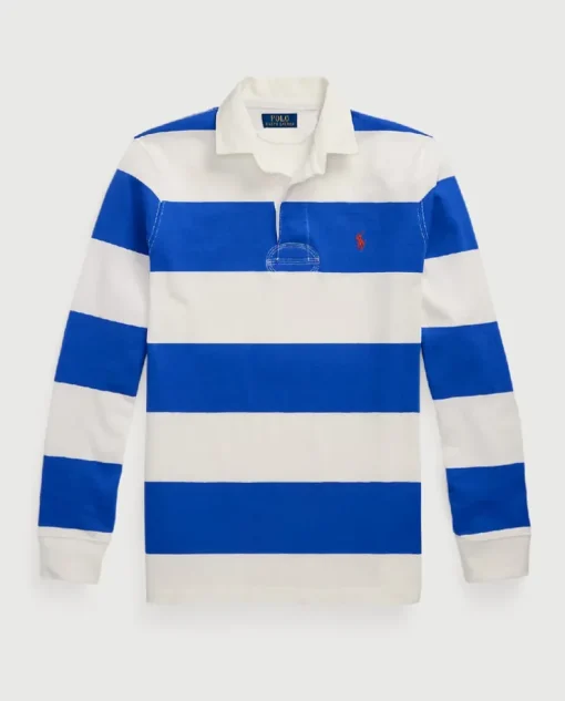 Bawełniana koszulka w paski Rugby Classic Fit