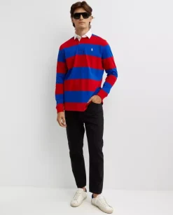 Bawełniana koszulka w paski Rugby Classic Fit