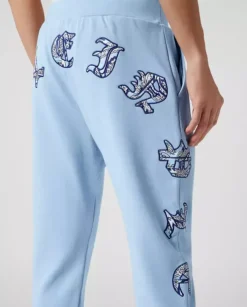 Bawełniane spodnie dresowe Paisley Gothic