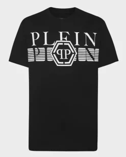 Bawełniany czarny t-shirt z logo