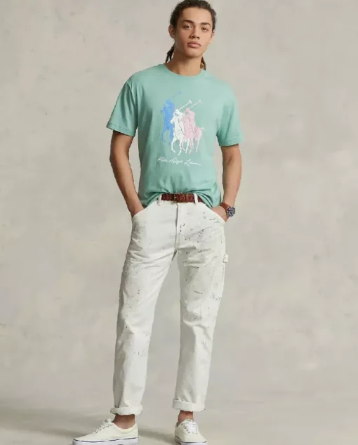 Bawełniany t-shirt Classic Fit z logo