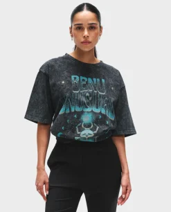 Bawełniany t-shirt oversize SCARAB