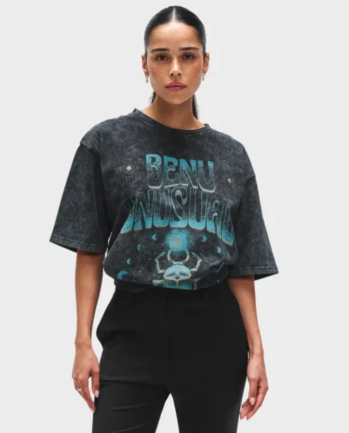 Bawełniany t-shirt oversize SCARAB
