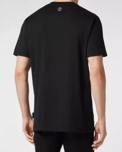 Bawełniany t-shirt z gotyckim logo