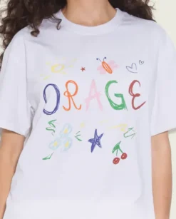 Bawełniany t-shirt z kolorowym nadrukiem
