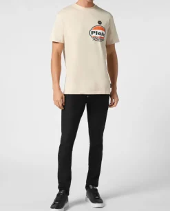 Bawełniany t-shirt z logo