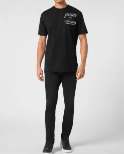 Bawełniany t-shirt z nadrukiem samochodu