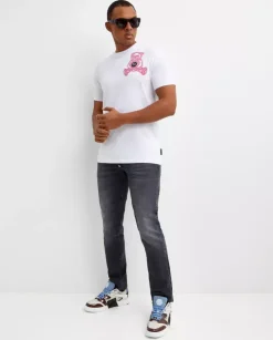 Bawełniany t-shirt z nadrukiem Teddy Bear
