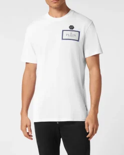 Bawełniany t-shirt z okrągłym dekoltem