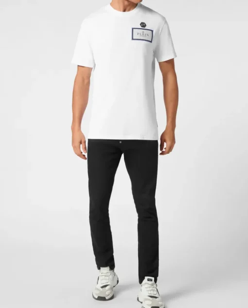 Bawełniany t-shirt z okrągłym dekoltem