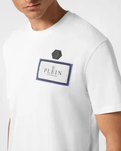Bawełniany t-shirt z okrągłym dekoltem